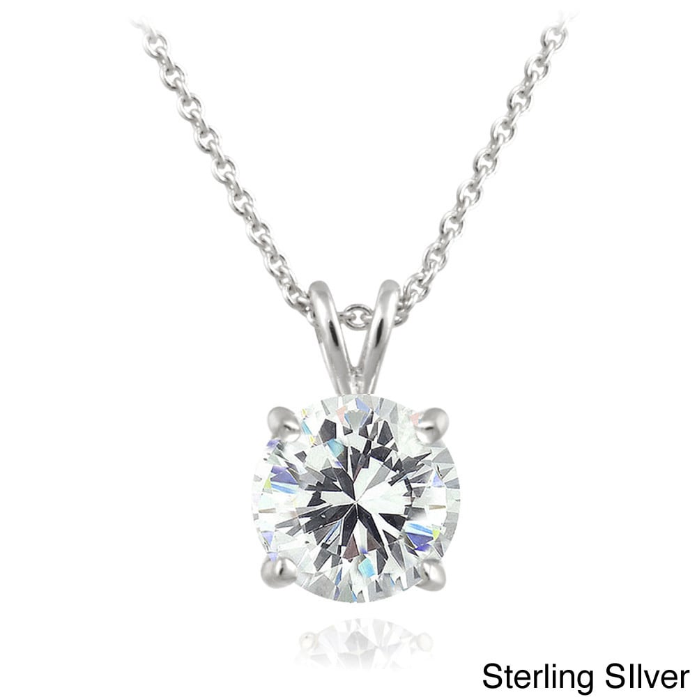 Chain Pendant Necklace Champagne Cubic Zirconia CZ for Women Size 20" Ct 9.54 Chain Pendant Necklace Champagne Cubic Zirconia CZ for Women Size 20" Ct 9.54